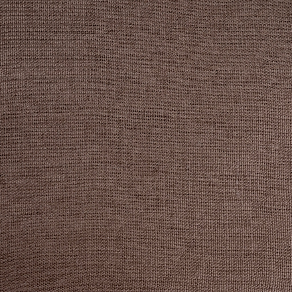 _300 | clay marron - ann rees: A warm and luxurious taupe linen fabric with an elegant shimmer, perfect for infusing refined style into your interior décor.