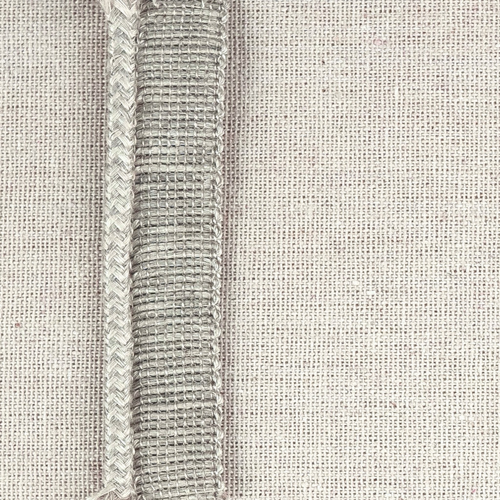 Talan, pebble, a silver linen cord by ann rees, meticulously crafted from 100% authentic Belgian linen yarn for unique and luxurious home decor enhancements.